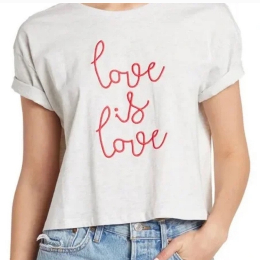 French Connection NWTS XS Graphic Crop Top